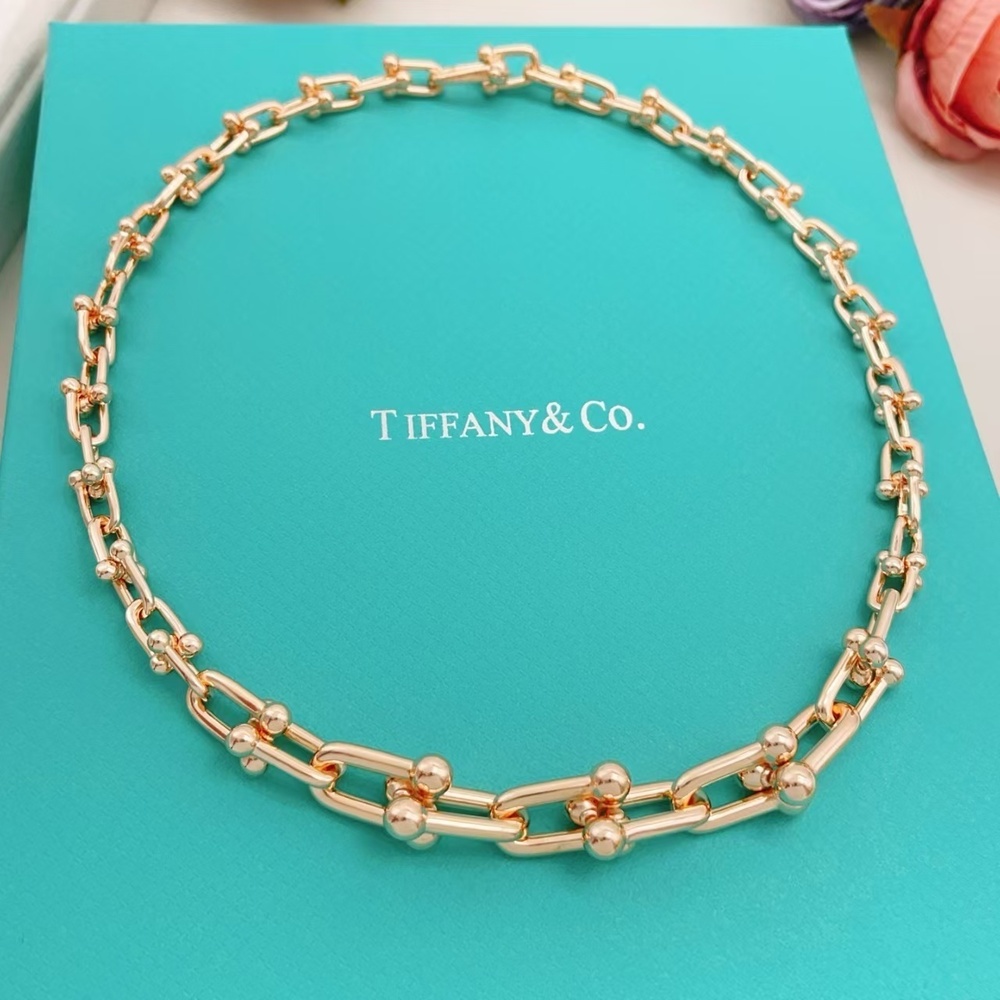 Tiffany & Co. Rose Gold Matte Gradient Necklace